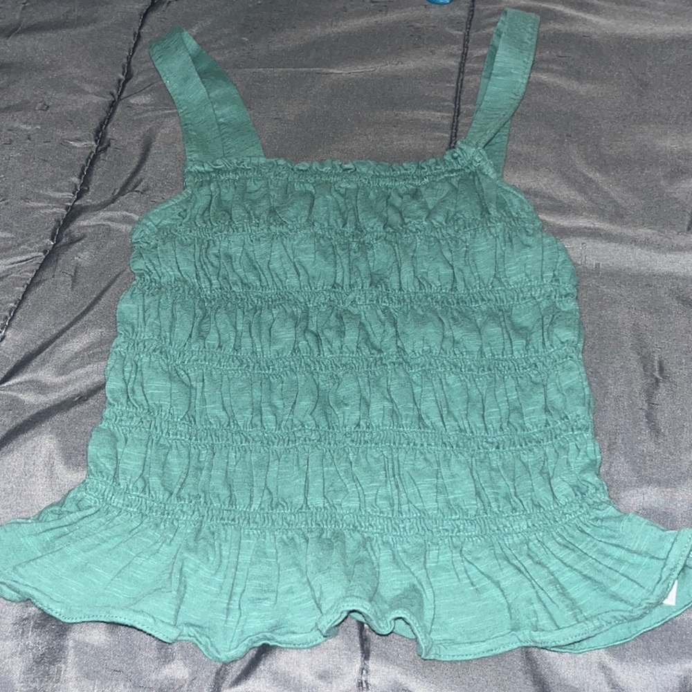 Green Crop Top